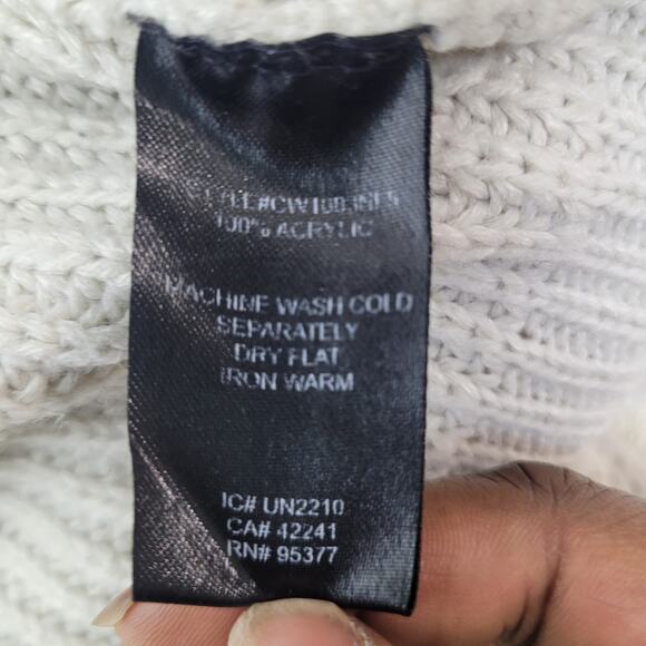 Sanctuary Colorblock Sweater Womens Small Black Gray Pullover Knit Crewneck Cozy - Picture 10 of 10